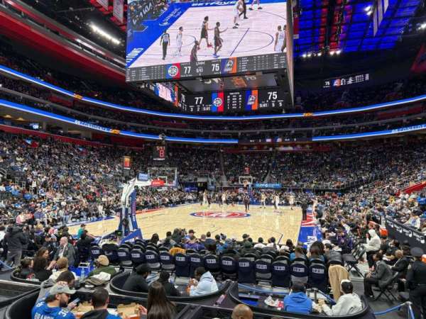 Little Caesars Arena, section: 101, row: 1, seat: 6