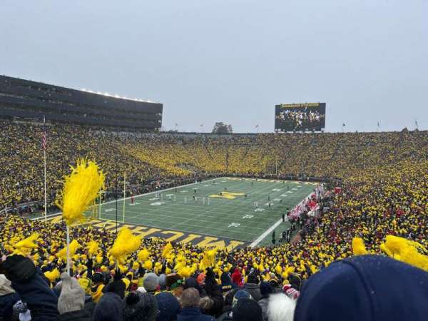 Michigan Stadium, section: 9, row: 62, seat: 22