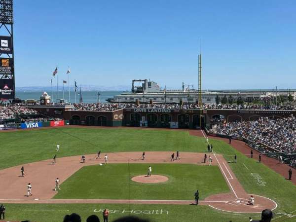 Oracle Park, section: 221, row: M, seat: 3