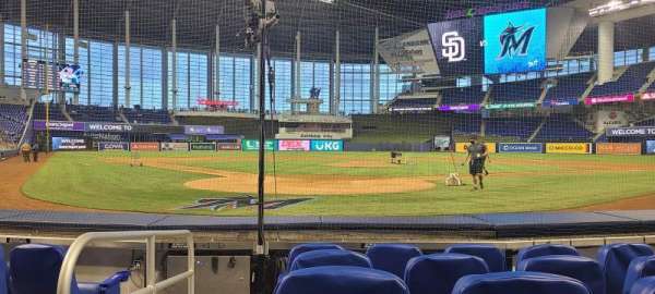 LoanDepot Park, section: FL5, row: DD, seat: 1