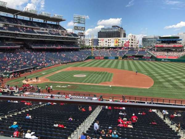 Nationals Park, section: 219, row: A, seat: 1