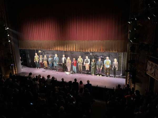 Longacre Theatre, section: Mezzanine R, row: A, seat: 5