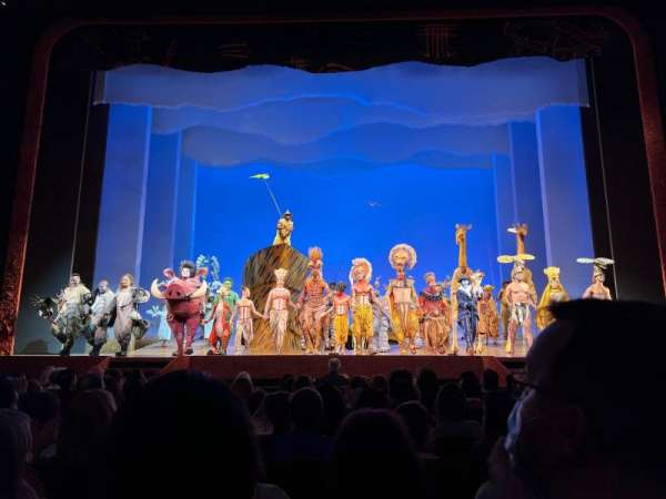Minskoff Theatre, section: Orchestra C, row: J, seat: 113
