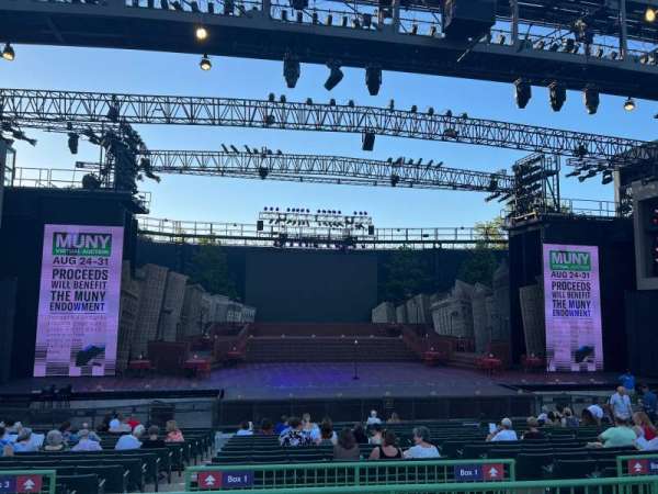 The Muny, section: A4, row: D, seat: 107
