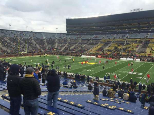 Michigan Stadium, section: 20, row: 36, seat: 2