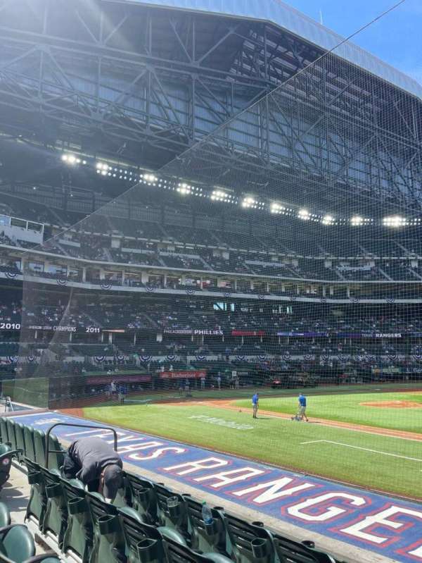 Globe Life Field, section: 20, row: 6, seat: 10