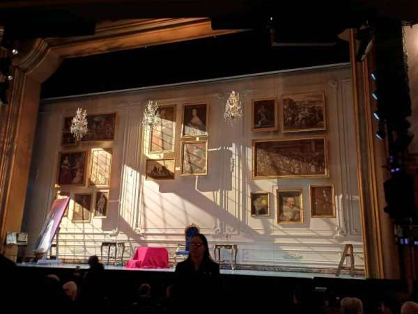 St. James Theatre, section: Orchestra R, row: M, seat: 4