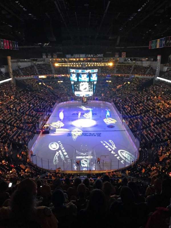 Bridgestone Arena, section: 301, row: H, seat: 11