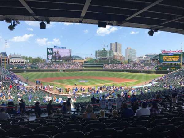 Wrigley Field, section: 218, row: 12, seat: 4