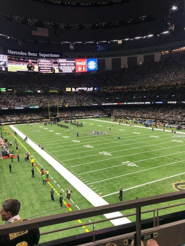 Caesars Superdome, section: 203, row: 3, seat: 15