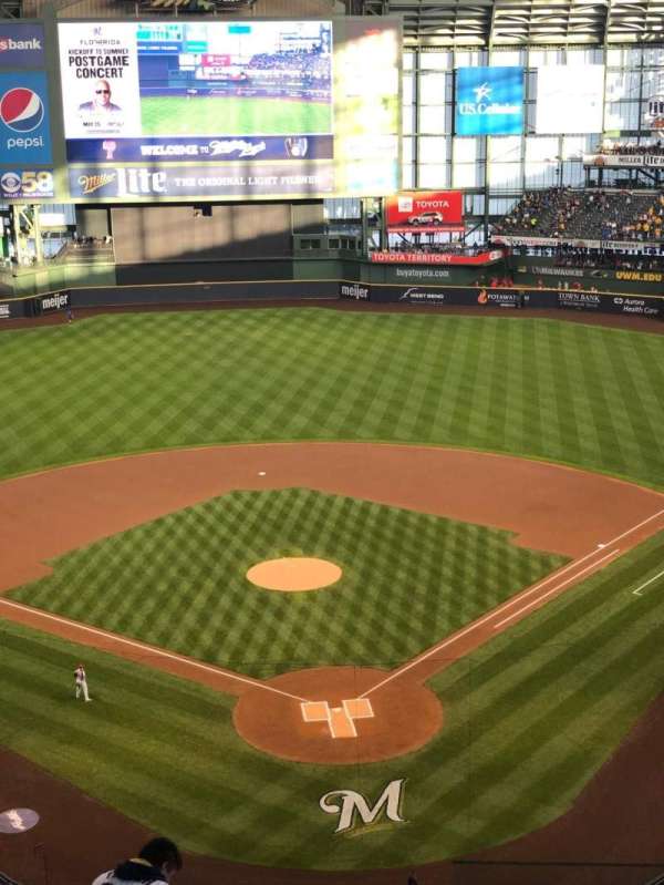 American Family Field, section: 330, row: 3, seat: 10