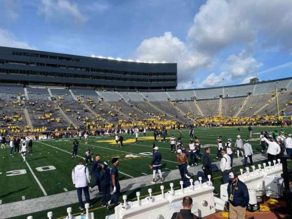 Michigan Stadium, section: 2, row: B, seat: 23