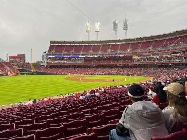 Great American Ball Park, section: 109, row: KK, seat: 20