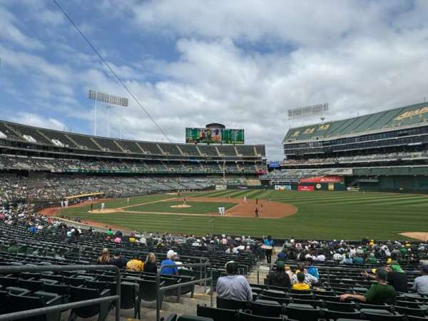 Oakland Coliseum, section: 110, row: 30, seat: 2