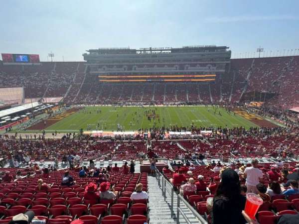 Los Angeles Memorial Coliseum, section: 322, row: 20, seat: 1