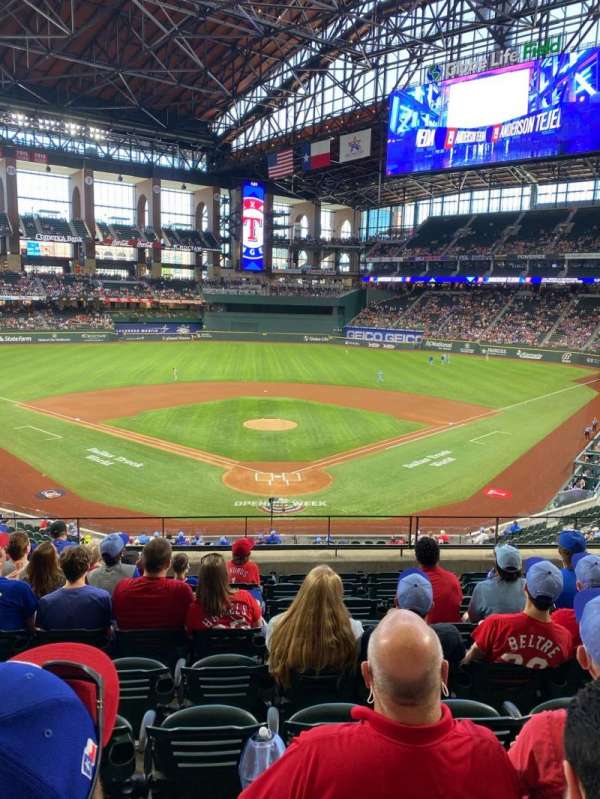 Globe Life Field, section: 114, row: 9, seat: 7