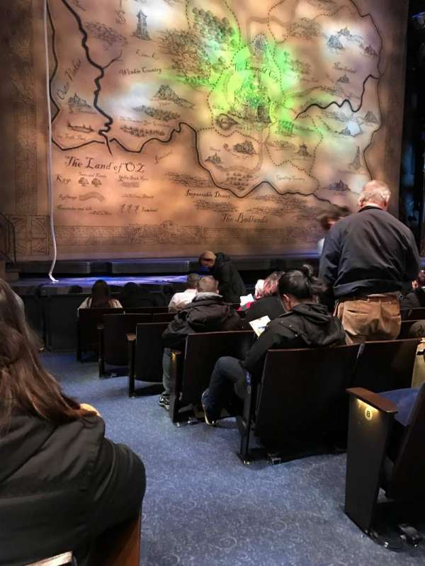 Gershwin Theatre, section: Orchestra L, row: D, seat: 1