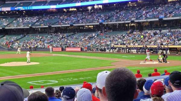 American Family Field, section: 122, row: 16, seat: 20