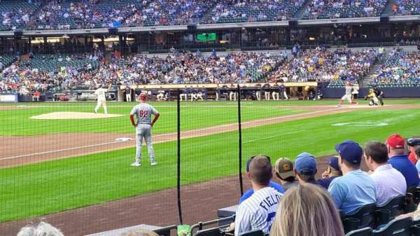 American Family Field, section: 126, row: 8, seat: 1