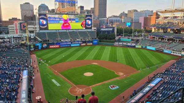Progressive Field, section: 553, row: E
