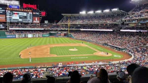 Nationals Park, section: 206, row: F, seat: 1