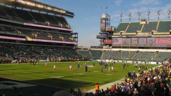 Lincoln Financial Field, section: 114, row: 13, seat: 11