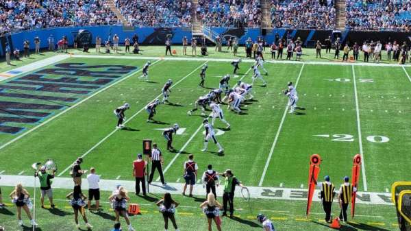 Bank of America Stadium, section: 318, row: 3, seat: 7