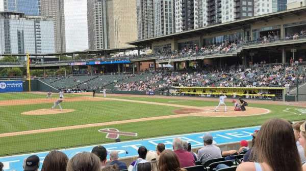 Truist Field, section: 115, row: M, seat: 12