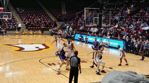 Winthrop Coliseum, section: 129, row: F, seat: 4