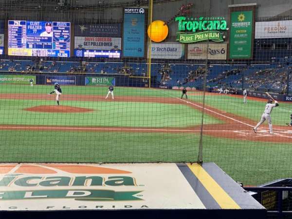Tropicana Field, section: 111, row: N, seat: 10