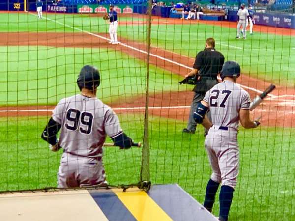 Tropicana Field, section: 111, row: N, seat: 10