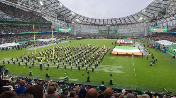 Aviva Stadium, section: 315, row: H, seat: 1