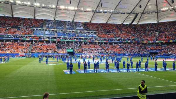 Volksparkstadion, section: 19A, row: 1, seat: 9