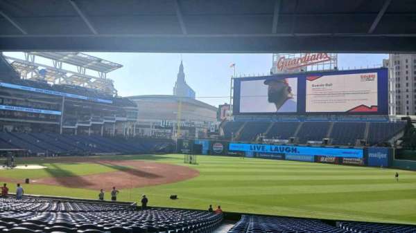 Progressive Field, section: 131, row: EE, seat: 9