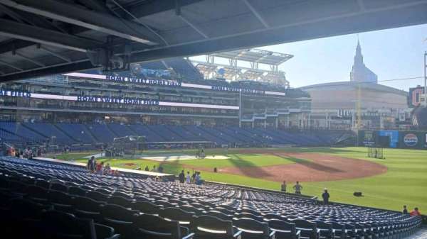 Progressive Field, section: 131, row: EE, seat: 9