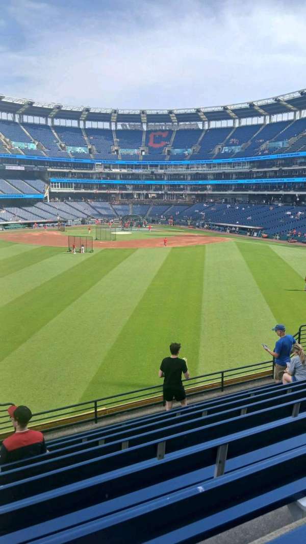 Progressive Field, section: 184, row: J, seat: 22