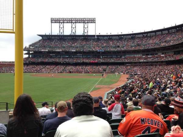 Oracle Park, section: 135, row: 21, seat: 16