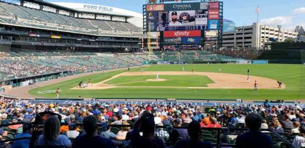 Comerica Park, section: 122A, row: A, seat: 1