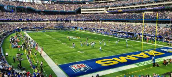 SoFi Stadium, section: 229, row: 1, seat: 12