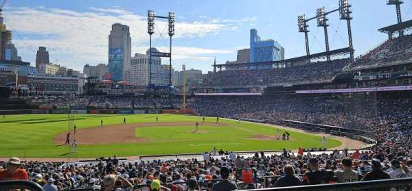 Comerica Park, section: 135, row: B, seat: 3