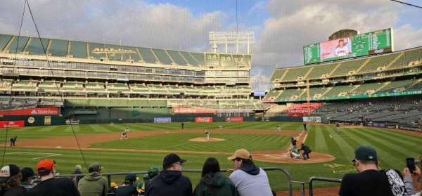 Oakland Coliseum, section: 119, row: 16, seat: 6