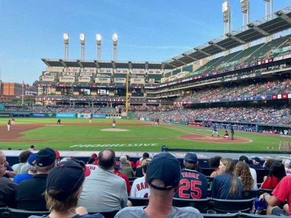 Progressive Field, section: 160, row: Q, seat: 5