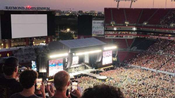 Raymond James Stadium, section: 340, row: X, seat: 3