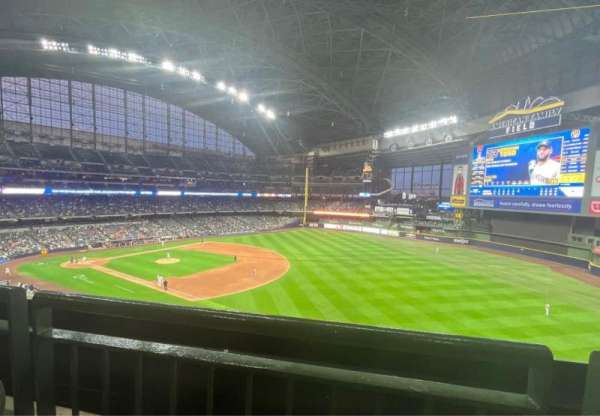 American Family Field, section: 312, row: 1, seat: 5