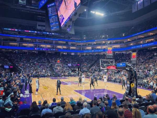 Golden 1 Center, section: 101, row: CC, seat: 15