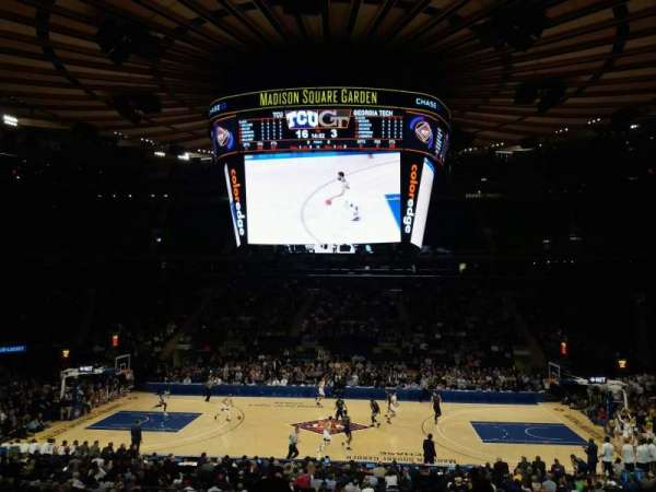 Madison Square Garden, section: 107, row: 20, seat: 16
