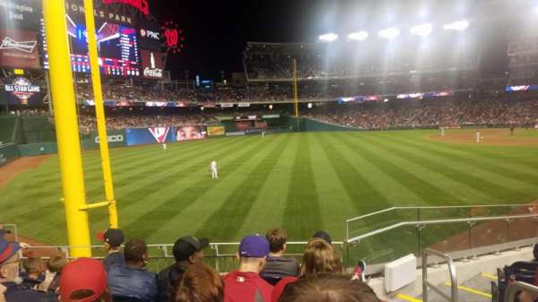 Nationals park, section: 107, row: Cc, seat: 1