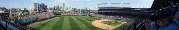 Wrigley Field, section: 306L, row: 1, seat: 18