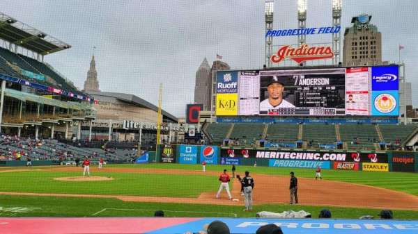Progressive Field, section: 142, row: K, seat: 6