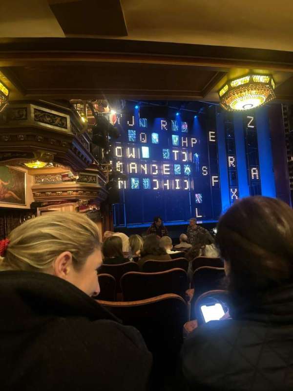 Belasco Theatre, section: Orchestra L, row: O, seat: 21